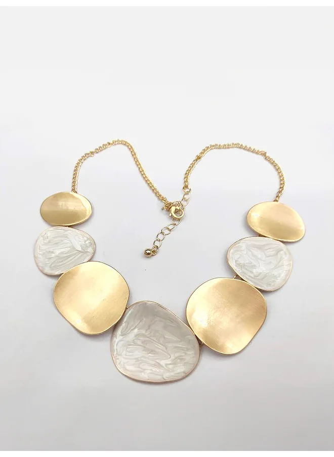 ستايلي Styli Two Tone Chunky Necklace