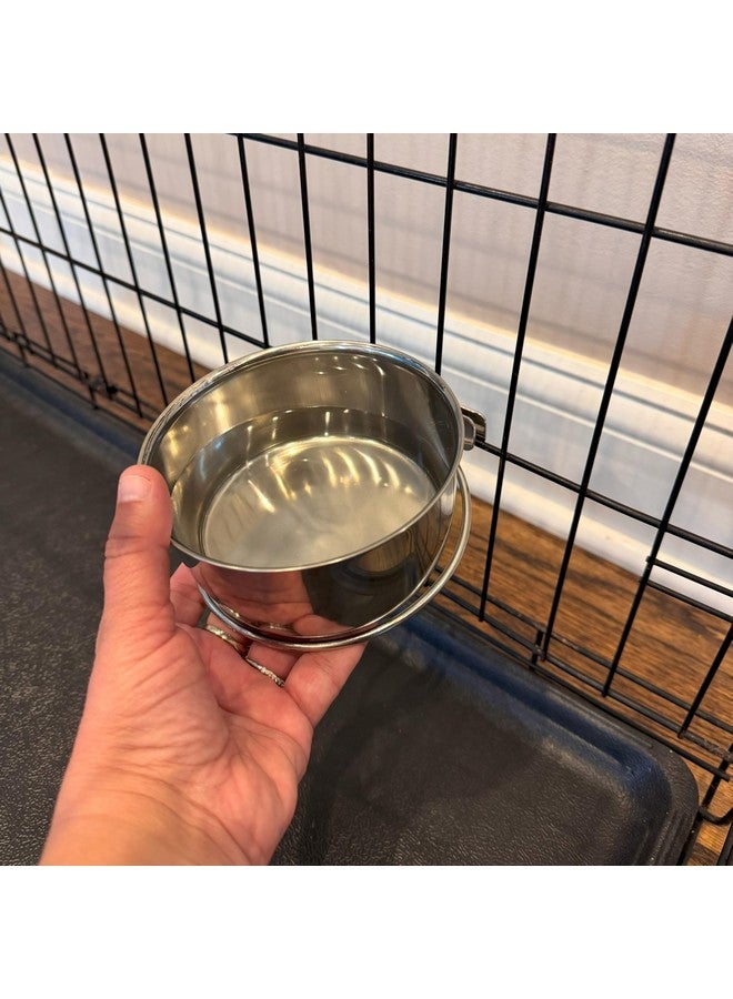 SPOT Coop Cup Bolt Clamp - Stainless Steel Hanging Bowl for Crate, Removable Pet Feeding Dish, Easy Installation, Chew-Proof Design, for Small Dogs, Cats, Birds, Reptiles -2.5 Cups (20 Oz) - Image 3
