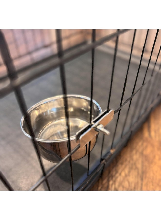 SPOT Coop Cup Bolt Clamp - Stainless Steel Hanging Bowl for Crate, Removable Pet Feeding Dish, Easy Installation, Chew-Proof Design, for Small Dogs, Cats, Birds, Reptiles -2.5 Cups (20 Oz) - Image 4