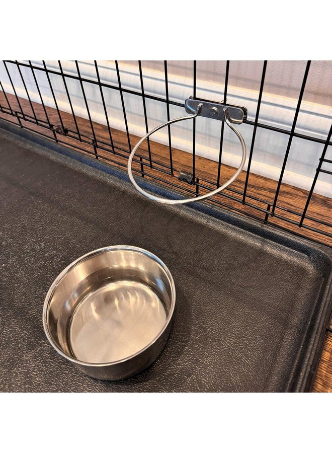 SPOT Coop Cup Bolt Clamp - Stainless Steel Hanging Bowl for Crate, Removable Pet Feeding Dish, Easy Installation, Chew-Proof Design, for Small Dogs, Cats, Birds, Reptiles -2.5 Cups (20 Oz) - Image 2