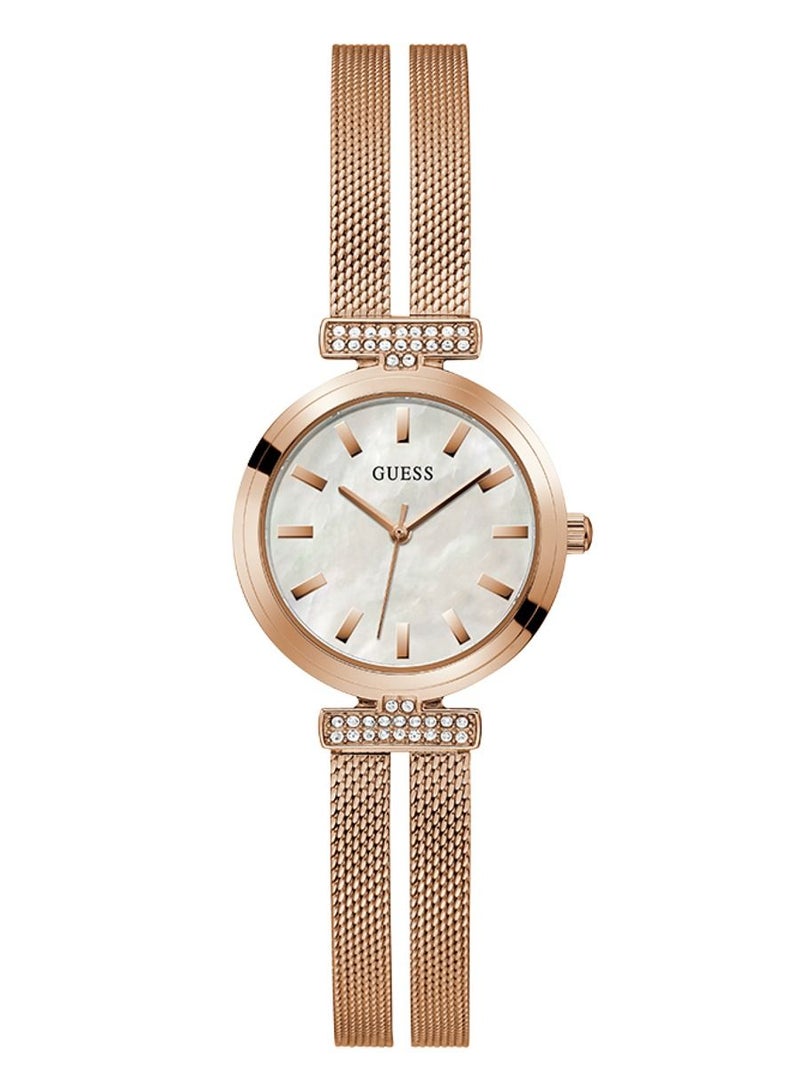 GUESS Women's Array Rose Gold Stainless Steel Bracelet Watch GW0471L3 - 28mm - Image 1