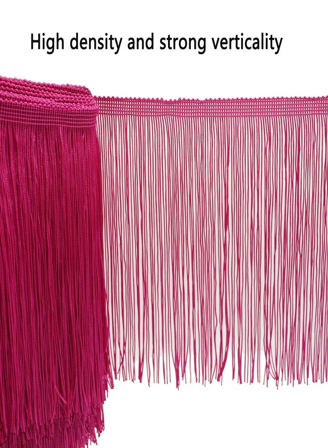 Dortrue 10 Yards of 8" Fringe Trim Tassel Sewing Trim for Clothes Accessories Latin Wedding Dress DIY Lamp Shade Decoration - Image 2