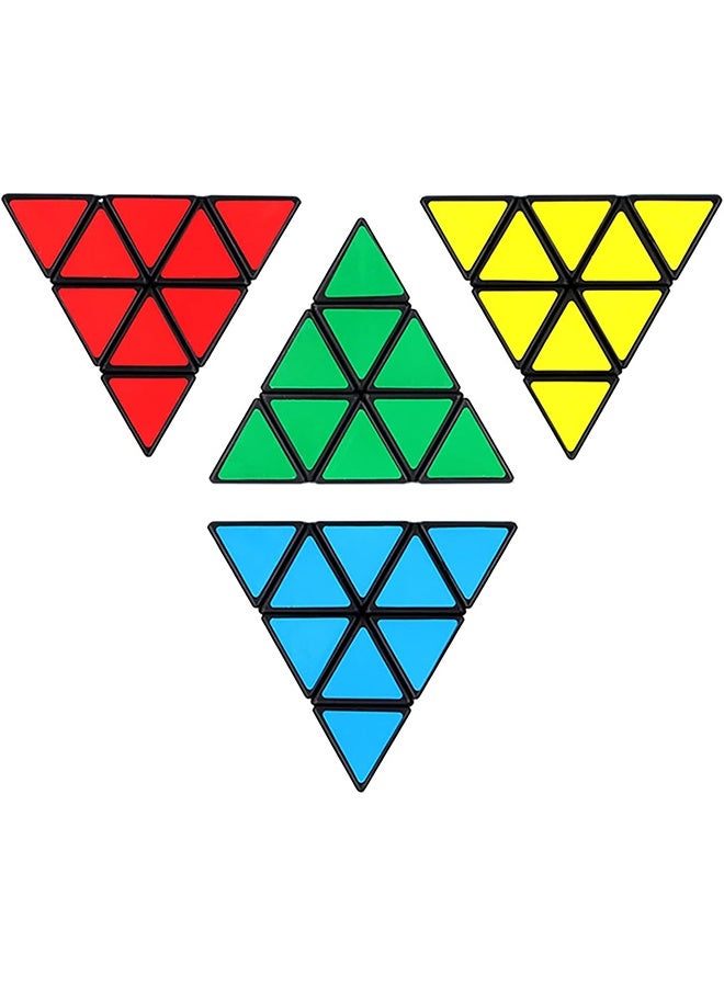 3X3 Pyramid Speed Cube, Triangle Magic Brain Teaser Puzzle Toy, Smooth Fast Turning Educational Toy for Kids & Adults - Image 5