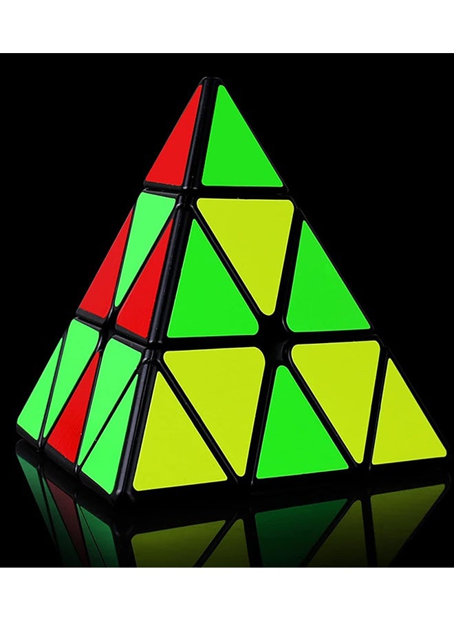 3X3 Pyramid Speed Cube, Triangle Magic Brain Teaser Puzzle Toy, Smooth Fast Turning Educational Toy for Kids & Adults - Image 4