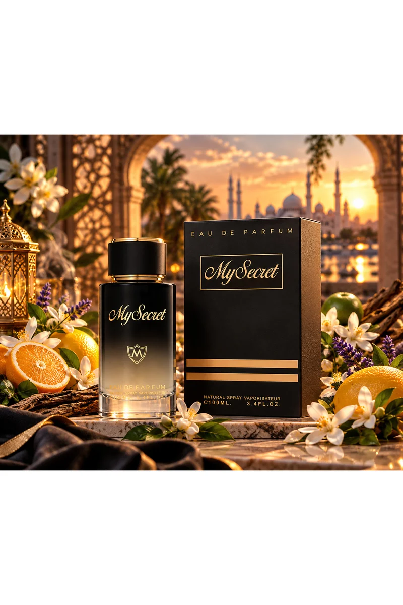 mahabub My Secret Eau De Parfum 100ml | Fresh Citrus, Floral & Woody Fragrance