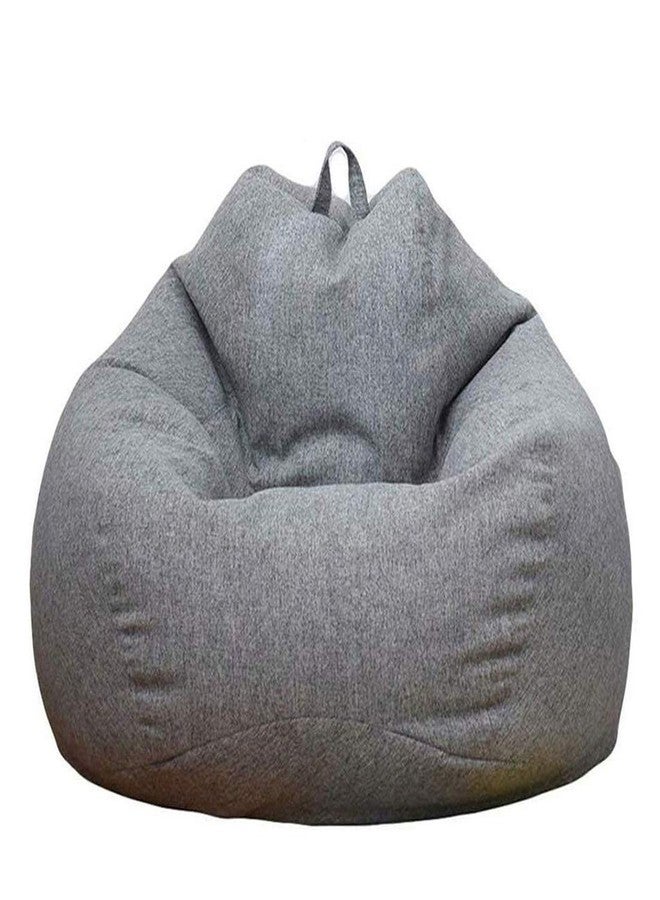 ChenLee Stuffed Animal Storage Bean Bag Cover (No Filler) Extra Soft Beanbag Seat Chair Covers-Cotton Linen Memory Foam Beanbag Replacement Cover for Adults Children without Filling - Image 1