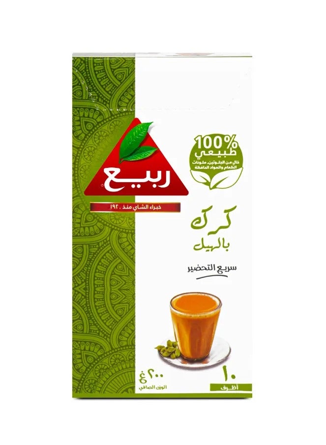 ربيع شاي كرك فوري من ربيع بالهيل، مزيج أصيل وغني، عبوة واحدة - Image 2