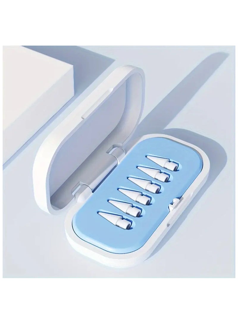 For Apple Pencil 1st  2nd Generation，Replacement Pencil Tips with Storage Case，6-Piece  - Image 1