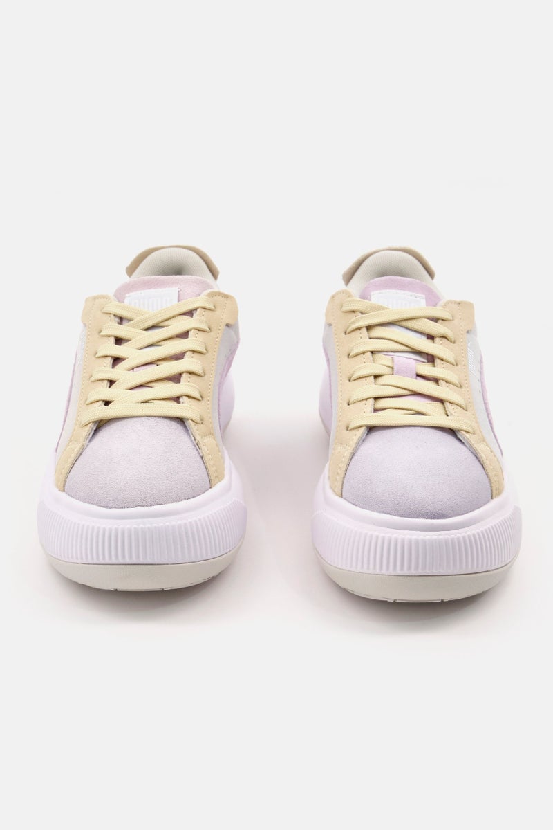 PUMA Women Suede Mayu Raw Lace Up Sports Shoes, Multicolor - Image 3