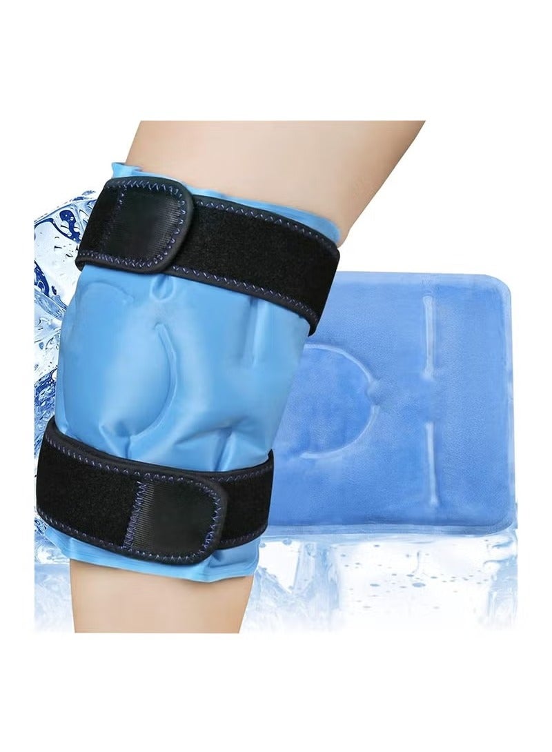 DMG TECH Knee Ice Pack for Injuries Reusable Gel Ice Wrap for Leg Cold Pack Knee Wrap with Cold Compression - Image 1