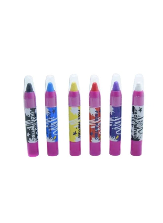 6 Colors Face Paint Crayons kit, Face Body Makeup Paint Kits for Kids, Safe, Washable, Twistable, Suitable for Carnival, Cosplay, Easter, Halloween,Party Makeup Children's Day Birthday Gifts for Kids - Image 5