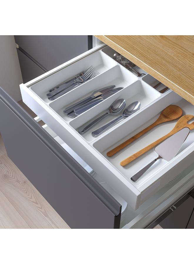 زبون صينية أدوات المائدة/صينية أدوات المائدة، بيضاء، 52×50 سم - Image 2