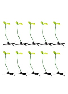 Framendino Framendino, 10 Pack Funny Bean Sprout Hair Clips Plant Grass Barrette for Women Girls 
