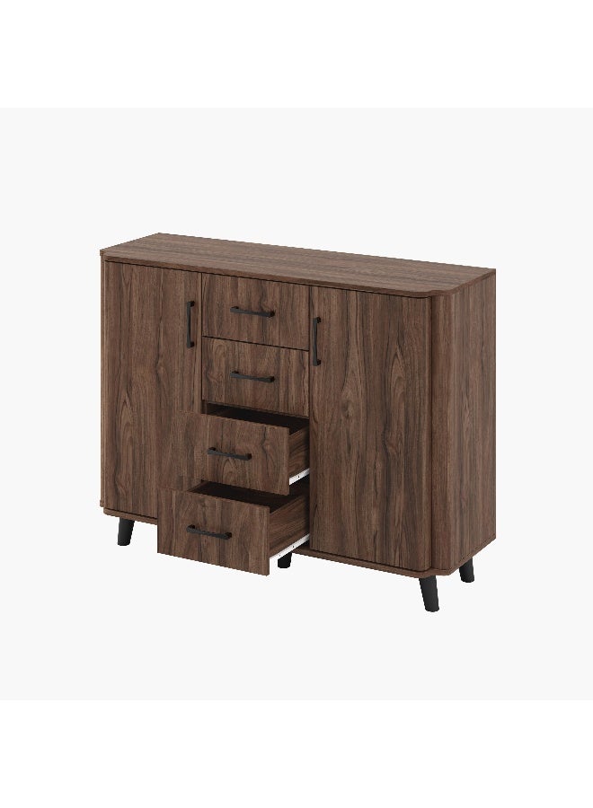 Home Box خزانة جانبية هانا بطول 1.2 متر باللون البني للمنزل - Image 3