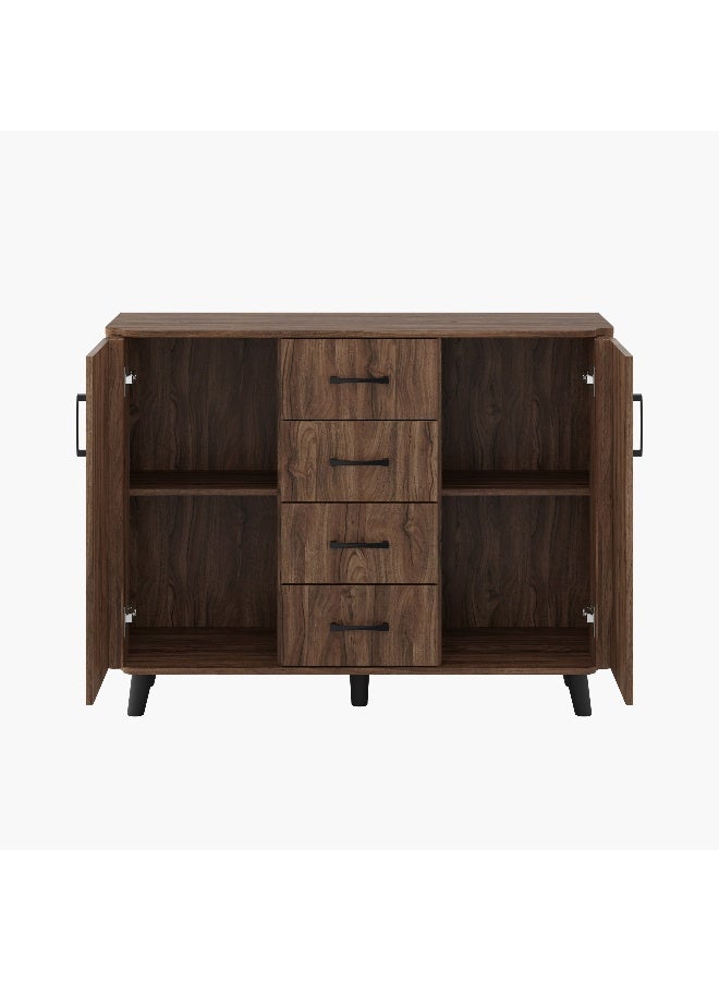 Home Box خزانة جانبية هانا بطول 1.2 متر باللون البني للمنزل - Image 5