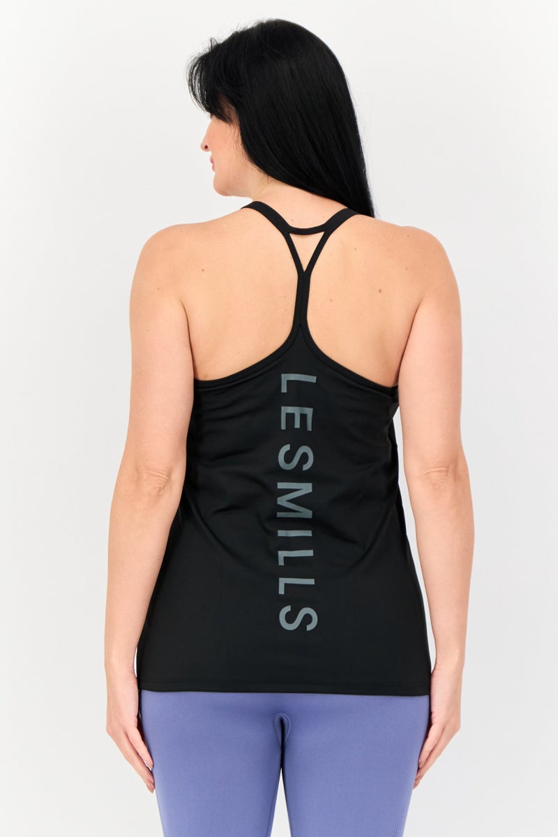 Reebok تي شيرت تدريب بلا أكمام للنساء، أسود - Image 4