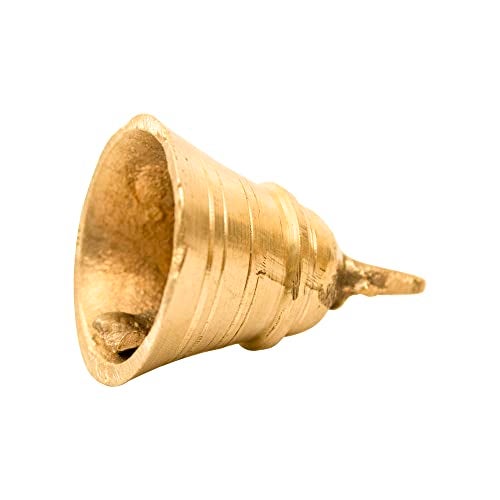 Spillbox Traditional Brass Bell/Ghanti for Pooja/Worship for Temple Home Decorative Brass Pooja Room Bells (4) - Image 4