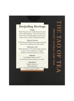 The Tao of Tea The Tao of Tea, Organic Darjeeling Heritage, Black Tea, 15 Pyramid Sachets, 1.32 oz (37.5 g)  - Image 2
