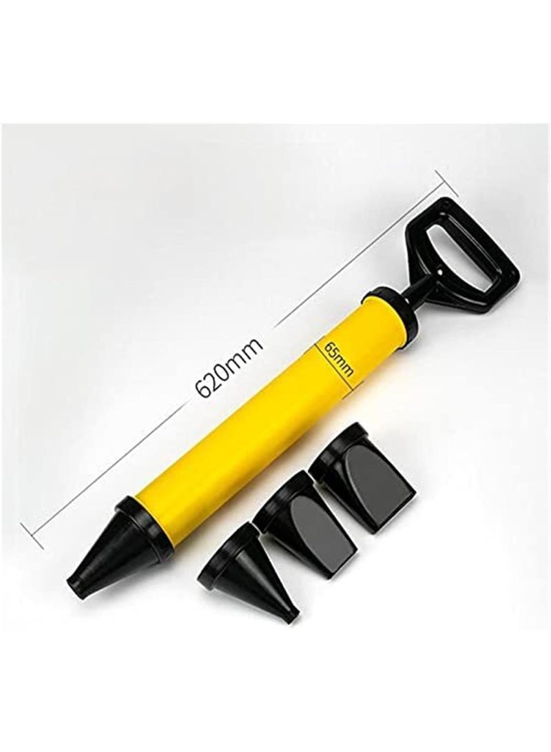 GGOOT Diy Hand Tools Hardware Professional Hand Caulking Gun Cement Lime Sprayer Caulk Gun Filling Tool W/4 Nozzles For Processing Sealant And Adhesive Cartridges Or Tubes - Image 2