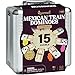 Queensell Mexican Train Dominoes Set Double 15 for Adults and Family Mexican Train Double 15 Dominoes Set Colored Dot  136 Tiles 9 Trains Wooden Hub Aluminum Case Double 15 - Image 4