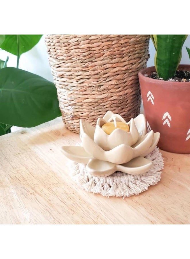 انتيكيانو مجموعة قواعد أكواب مكرمية - Image 2