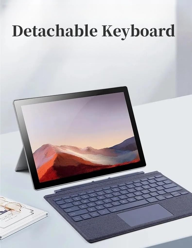 NUWONAYA Keyboard for Surface Go 4/Go 3 /Go 2/Go, Portable Type Cover for Surface Go, 7-Color Backlit, Ultra-Slim Wireless Keyboard with Multi-Touch Trackpad,Blue - Image 3
