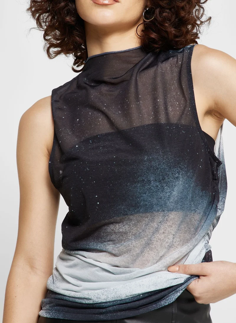 TOPSHOP Cape Sleeve Top