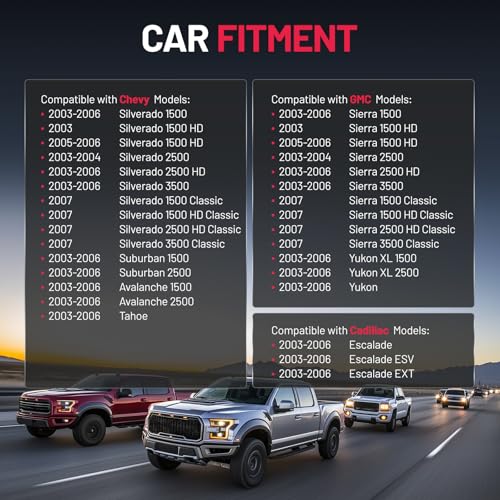 BDFHYK Tow Mirrors Fit for Chevrolet 0306 Silverado 15002500HD3500 Suburban 15002500 Avalanche 15002500 Tahoe Fit for GMC Sierra 15002500HD3500 Yukon XL 15002500 LR - Image 4