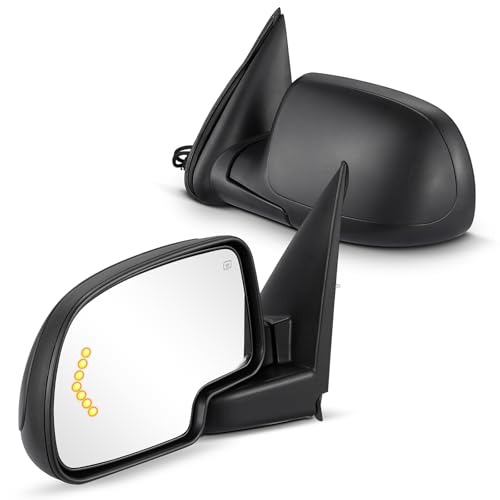 BDFHYK Tow Mirrors Fit for Chevrolet 0306 Silverado 15002500HD3500 Suburban 15002500 Avalanche 15002500 Tahoe Fit for GMC Sierra 15002500HD3500 Yukon XL 15002500 LR - Image 1