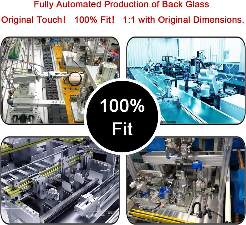 Perzework استبدال زجاج خلفي أصلي لجهاز آيفون 11 برو ماكس 6.5 بوصة مع مجموعة أدوات الإصلاح ومواد لاصقة مثبتة مسبقًا (رمادي فضائي/أسود) - Image 5