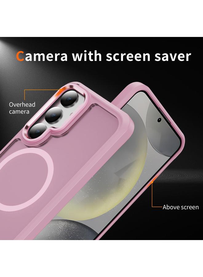S-TOP Case For Samsung Galaxy S24+ / S25+ 5G Hardware Lens Protection MagSafe Magnetic PC Hybrid TPU Phone Case - Image 4