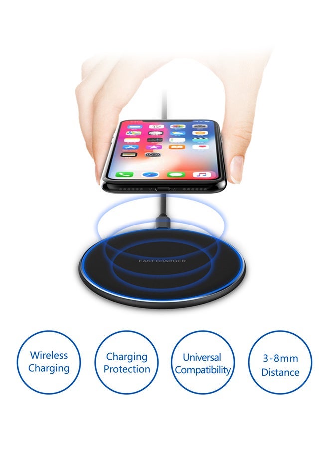NIBEMINENT Wireless Mobile Phone Charging Table Gold - Image 3