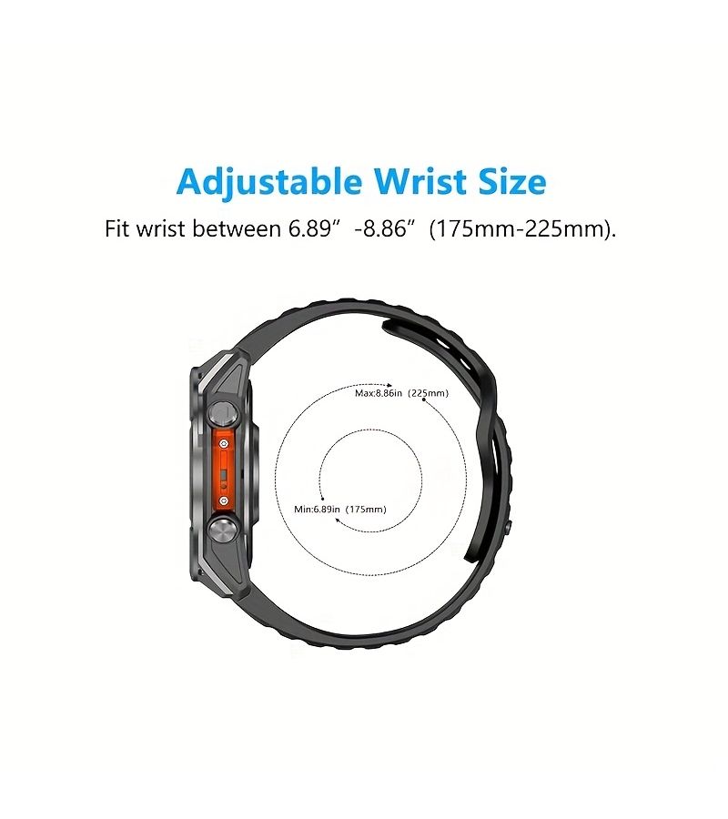 حزام ساعة أصفر 26 ملم سريع التركيب متوافق مع Garmin - Image 4
