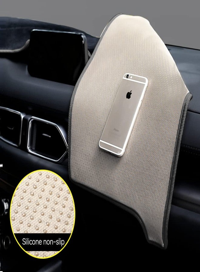 BEERTE Updated Custom Black Dash Cover Fit for Mazda CX-5 2024 2023 2022-2017 Nonslip Dashboard Mat Flannel Sunshade Dashboard Protector (without HUD) - Image 4