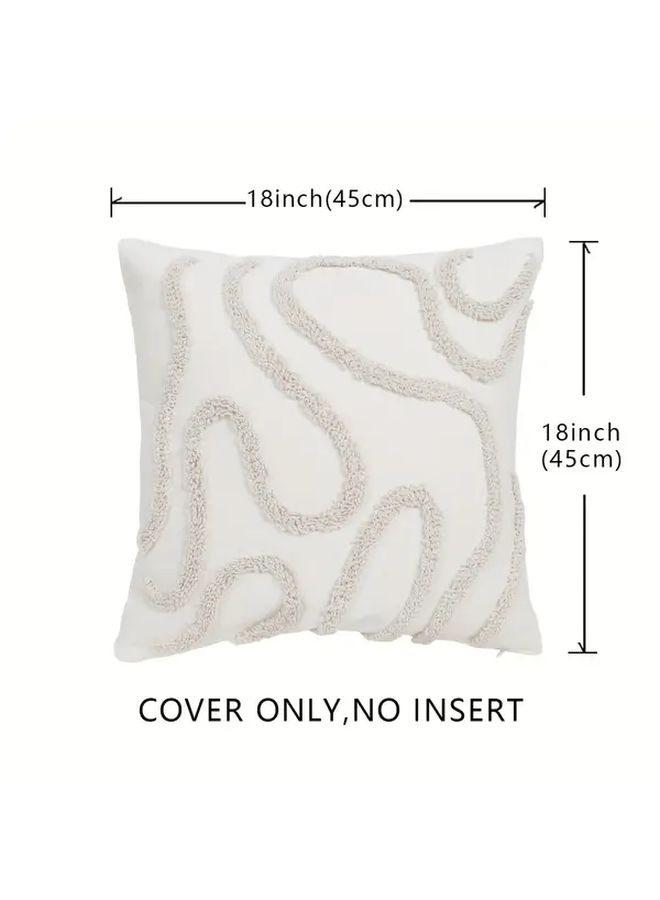 Black Boho Throw Pillow Covers Set of 2 Embroidery Geometric Pattern Cushion Covers for Living Room Bedroom Sofa Decor - Image 3