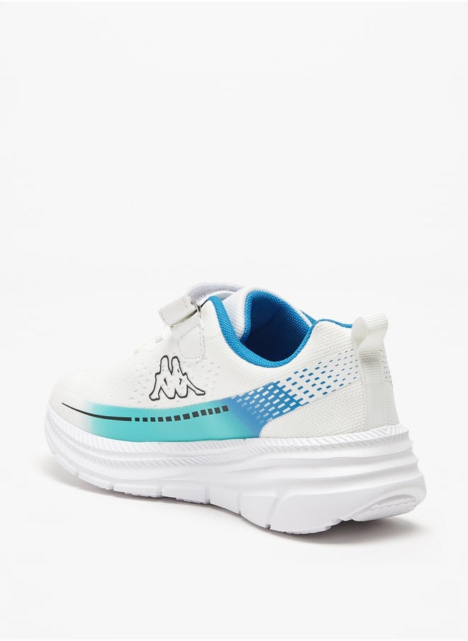 Kappa Boys' Printed Sports Shoes with Hook and Loop Closure  - Image 2