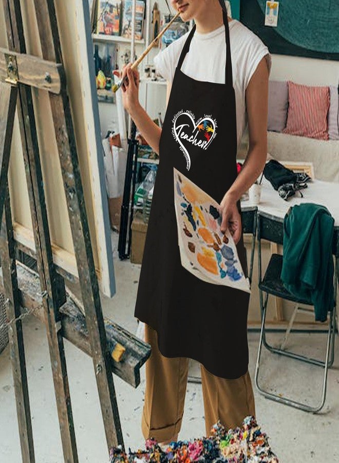 Jpayxese Teacher Apron with Pockets, End of Year Gifts for Classroom, Home, Painting, Cooking, Teacher Appreciation Gifts for Women, Men, Birthday, Thanksgiving, Christmas - Image 2