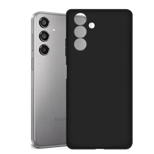 Spazy Case® Samsung Galaxy M35 5G Back Cover | Soft Silicone Slim Back Case Cover for Samsung Galaxy M35 5G - Black - Image 1