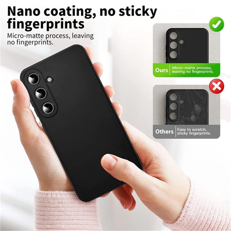Spazy Case® Samsung Galaxy M35 5G Back Cover | Soft Silicone Slim Back Case Cover for Samsung Galaxy M35 5G - Black - Image 3