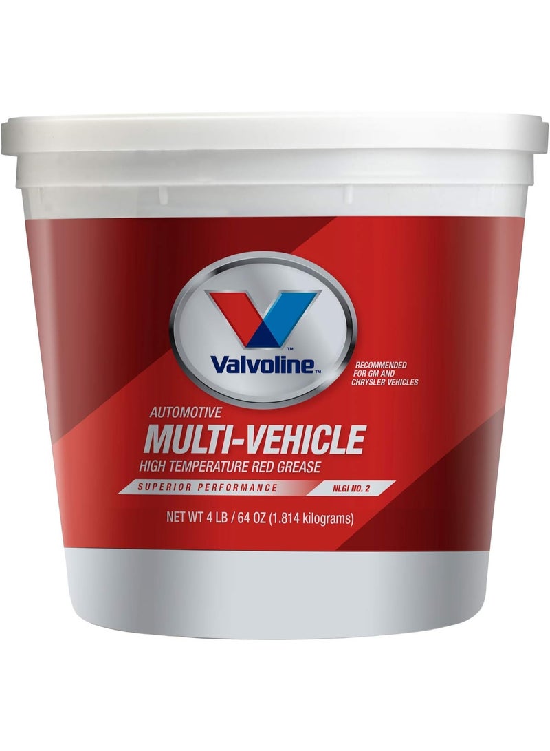 Valvoline Valvoline Multi-Vehicle High Temperature Red Grease 4 LB Tub  - Image 1
