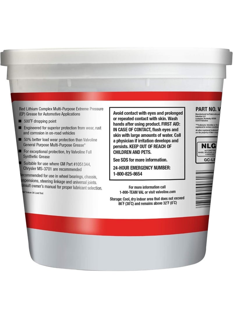 Valvoline Valvoline Multi-Vehicle High Temperature Red Grease 4 LB Tub  - Image 3