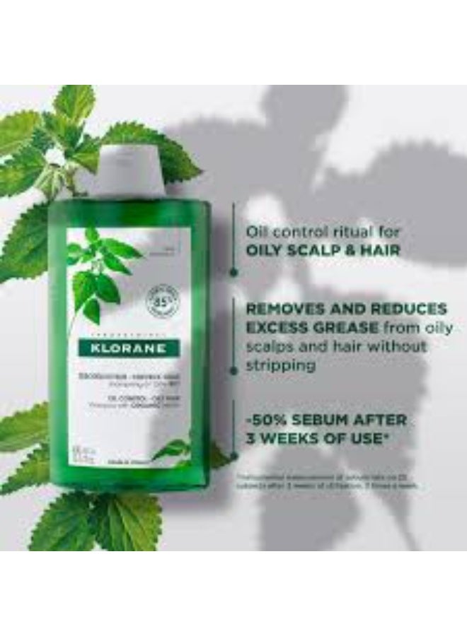 Klorane Nettle Oil Control Shampoo 400ml - Image 2