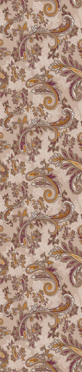 AEROHAVEN™ Abstract Multicolour HD Digital Modern 6 Seater Table Runner Cloth Cover - TR11 - (Brown, 13 x 72 Inch) - Image 2