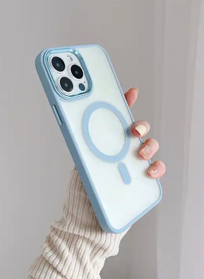 حافظة ممغنطة لاسلكية شفافة لهاتف iPhone 15 Pro  شديدة التحمل مقاومة للصدمات لأغطية حافظات iPhone - Image 1