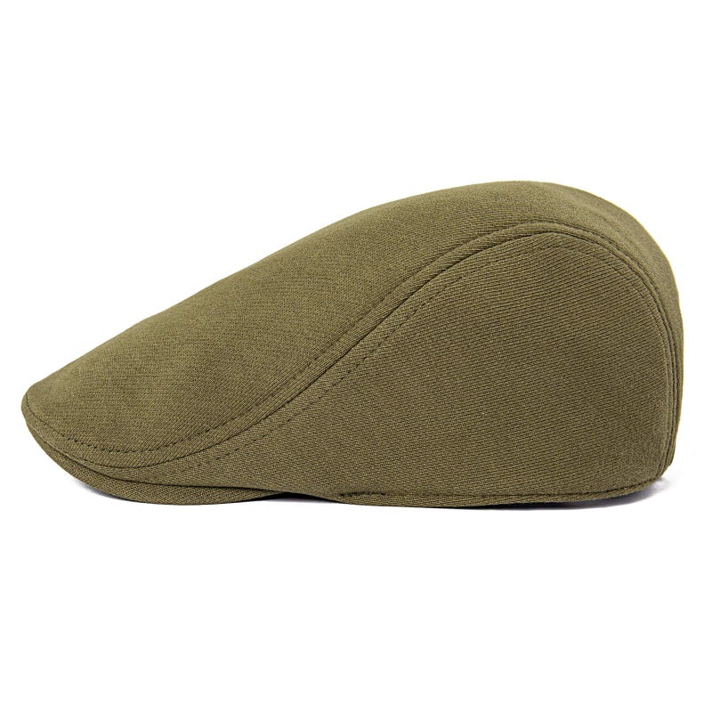 VOBOOM Men's Cotton Flat Ivy Gatsby Newsboy Driving Hat Cap (Green) - Image 2