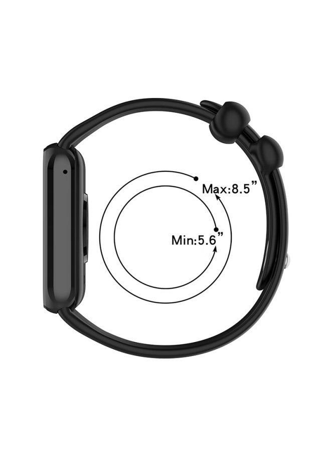 Bkayp سوار سيليكون مع مشبك معدني لـ Xiaomi Mi Band 8 Pro/9 Pro، حزام حلقة رياضي للجنسين لـ Xiaomi Mi Band 8 Pro/9 Pro - Image 5