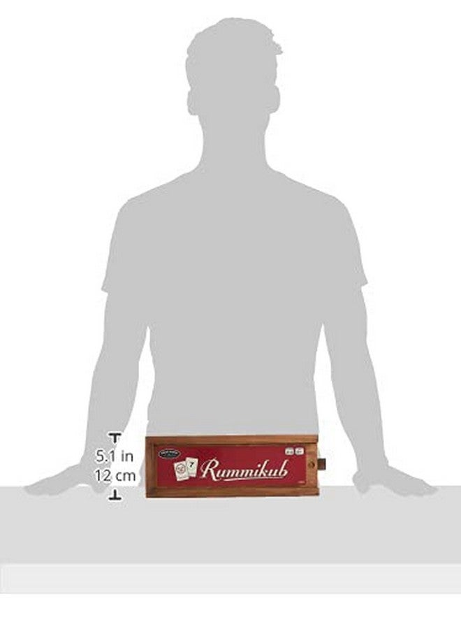 Front Porch Classics, Rummikub Vintage Edition in All-Wood Storage Case with 4 Built-in Player Trays and 106 Rummikub Tiles, for 2 to 4 Players Ages 8 and Up - Image 3