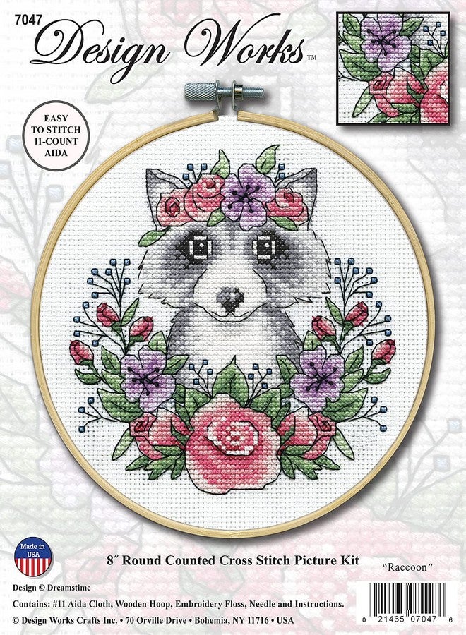 DesignWorks Ink Counted Cross Stitch Racoon - Image 2