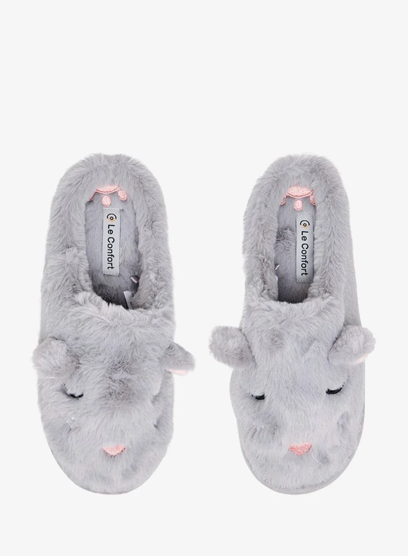 لو كونفورت نعال غرفة نوم بنسيج فرو صناعي