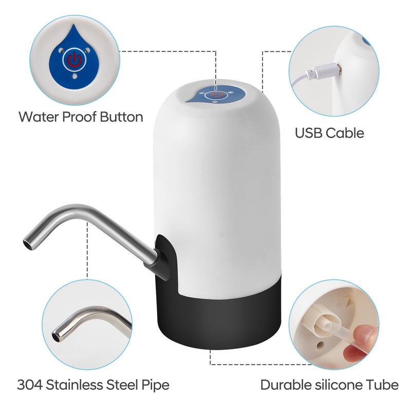 JAiiMen Water Play Table Pump for Kids and Toddlers, Portable Mini Water Pump Summer Outdoor Water Toys, Water Table Accessories - Image 3